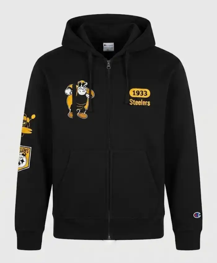 Steelers Disney x Champion Captain Hook All-Star Zip-Up Hoodie