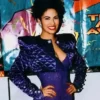 Selena Quintanilla Purple Diamond Quilted Cropped Jacket