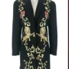 Singer Selena Quintanilla Embroidered Long Coat