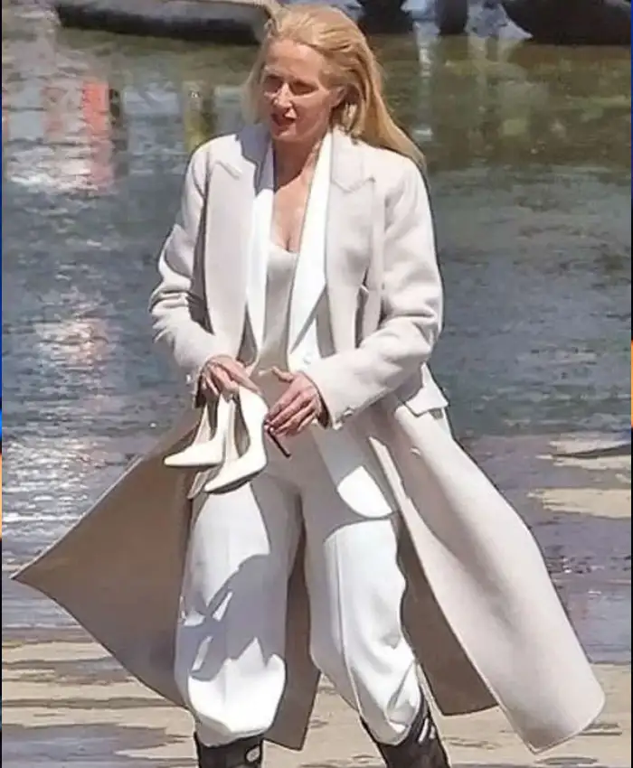 Gillian Anderson Animals 2026 Wool Trench Coat
