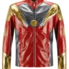 Iron Man Red Golden Genuine Leather Jacket