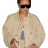 Rihanna NYC 2026 Cropped Tan Jacket