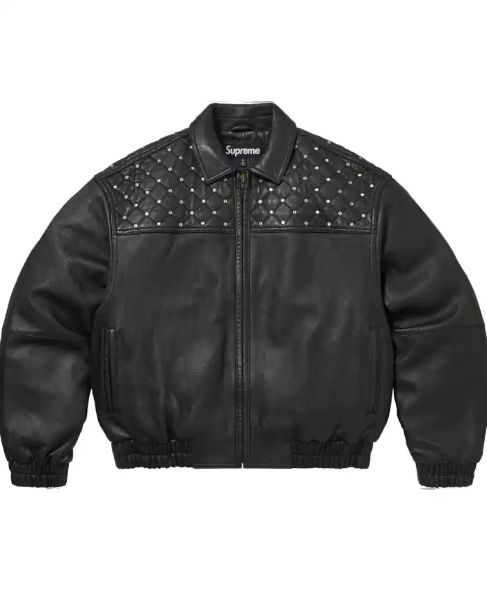 Supeme FW26 Quilted Leather Jacket