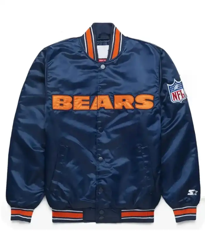 Chicago Bears Gameday Blue Satin Jacket