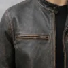 Men's Cafe Racer Real Vintage Leather Jacket