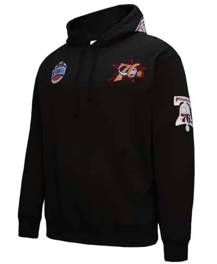 Philadelphia 76ers Blackout Pullover Hoodie