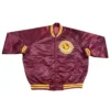 1990s Cleveland Cavaliers Wine Full-Snap Red Bomber Satin Jacket