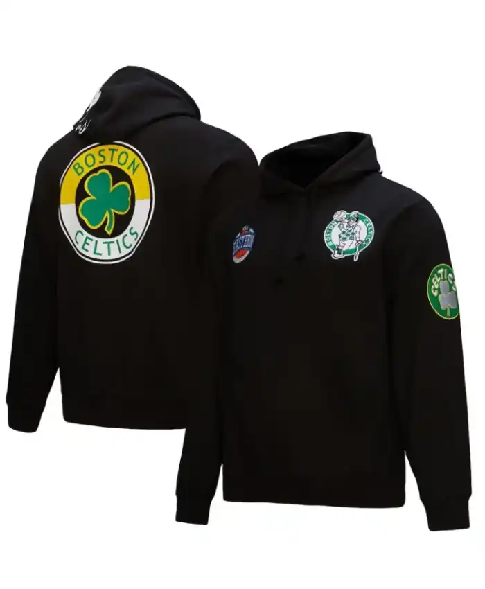 Boston Celtics Blackout Pullover Hoodie