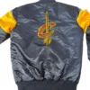 Cleveland Cavaliers Back Patch Navy Satin Jacket