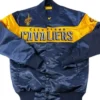 Cleveland Cavaliers Back Patch Navy Satin Jacket