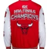 Chicago Bulls 6 Championship Years Red and White Jacket