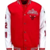 Chicago Bulls 6 Championship Years Red and White Jacket