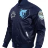 Memphis Grizzlies Modern Originals Navy Satin Jacket