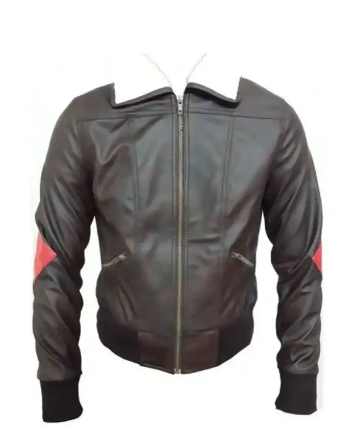 Dc Bombshells Harley Quinn Shearling Leather Jacket