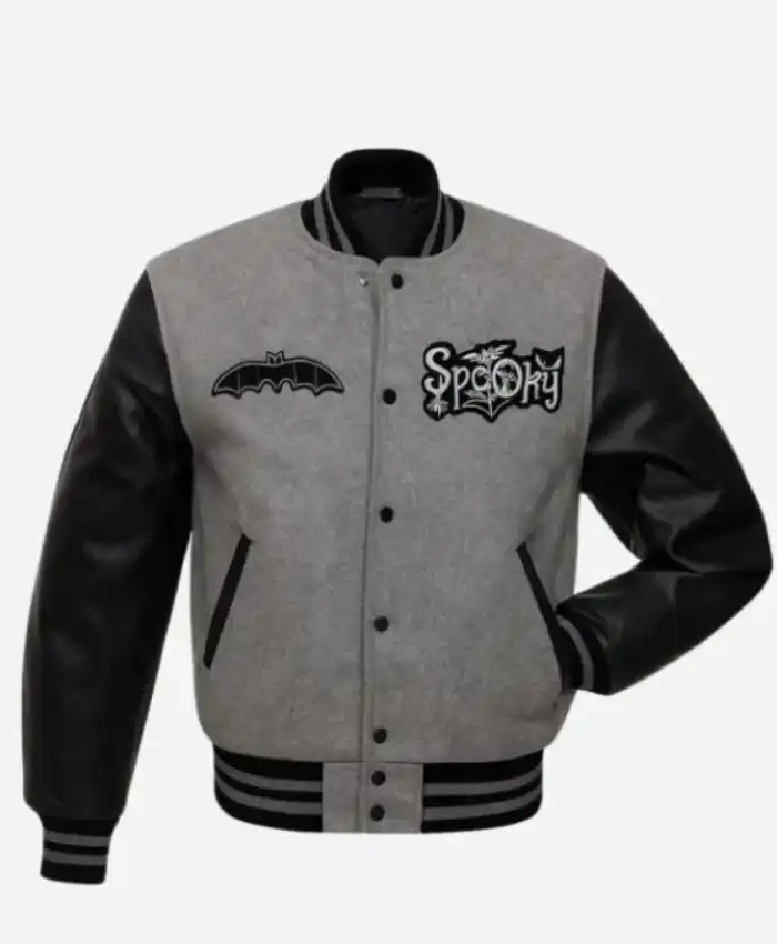 Halloween Spooky Hallow Angels Varsity Jacket