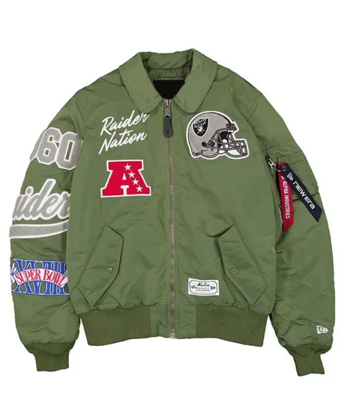 Las Vegas Raiders MA-1 Flight Jacket