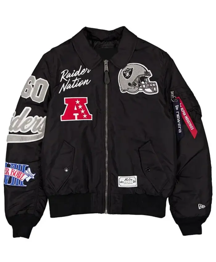 Las Vegas Raiders MA-1 Flight Jacket