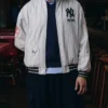 Kith x NY Yankees 30th Anniversary White Pattern Jacket
