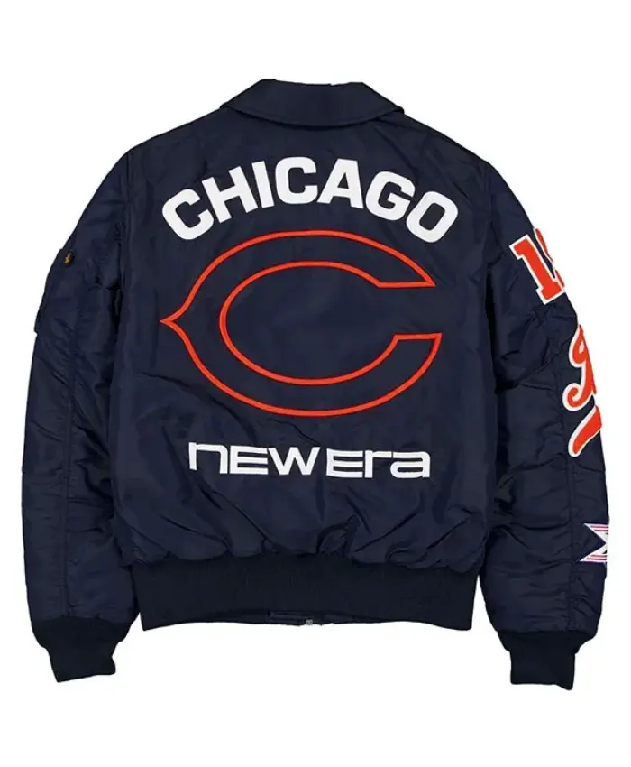 Chicago Bears 2026 Blue MA-1 Flight Jacket
