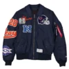 Chicago Bears 2026 Blue MA-1 Flight Jacket