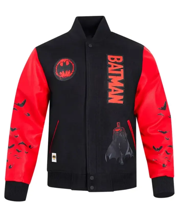 Freeze Max Batman Comics Varsity Jacket