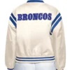 Denver Broncos Cream Full Count Satin Jacket