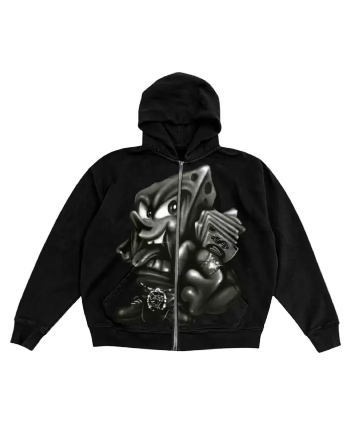 Travis Scott Cactus Jack x Spongebob Legal Tender Zip Hoodie