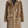 Elle Fanning Coach Spring/Summer 2027 Leopard Print Coat