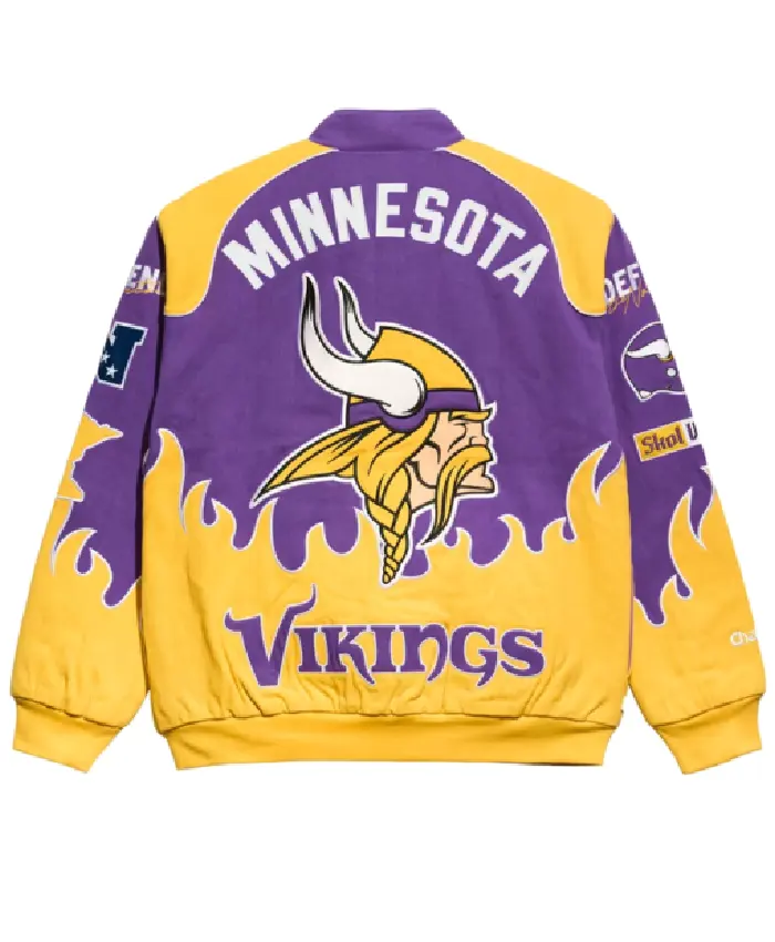 Minnesota Vikings Chalk Line Premium Racing Jacket