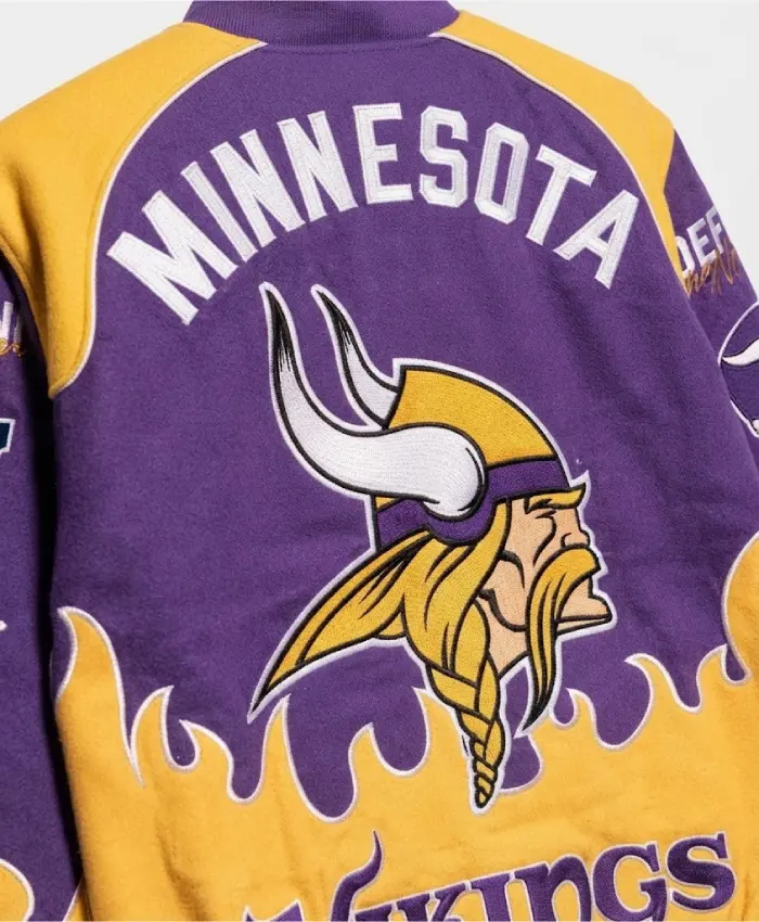 Minnesota Vikings Chalk Line Premium Racing Jacket
