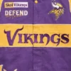 Minnesota Vikings Chalk Line Premium Racing Jacket