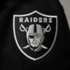 Las Vegas Raiders Collared Black Varsity Jacket