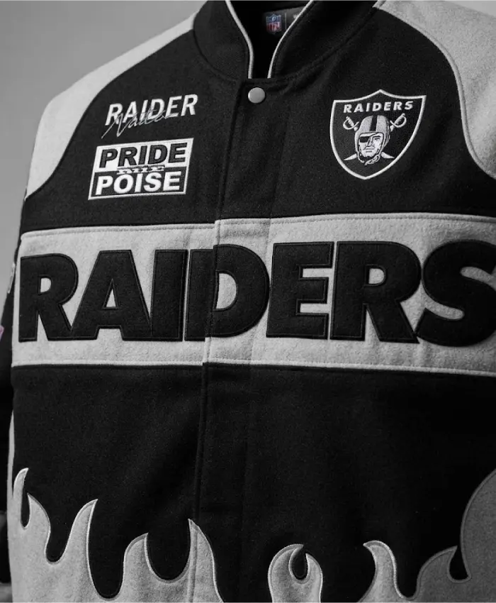Las Vegas Raiders Chalk Line Premium Racing Jacket