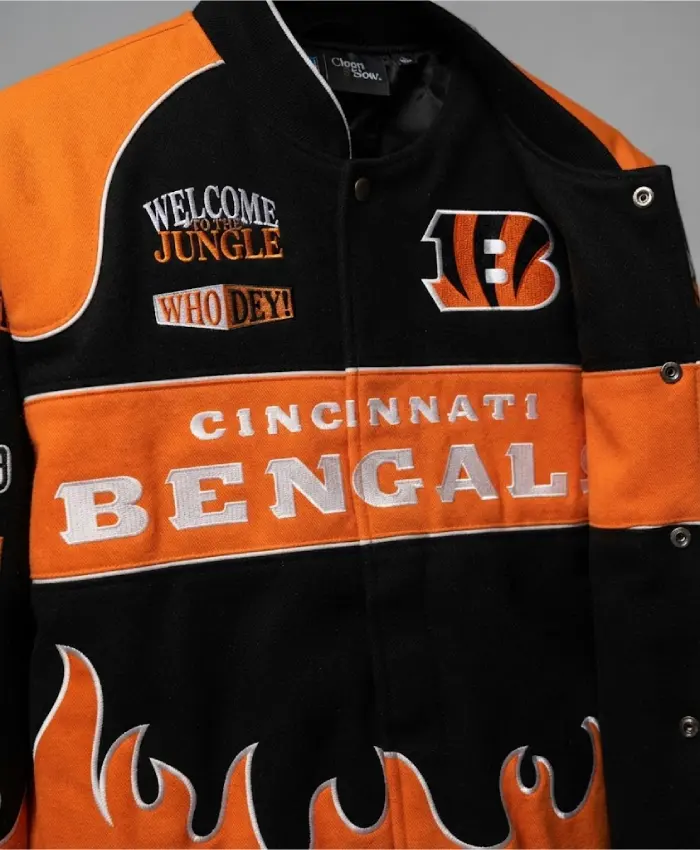 Cincinnati Bengals Chalk Line Premium Racing Jacket