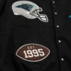 Carolina Panthers Chalk Line Pennant Varsity Jacket