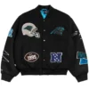 Carolina Panthers Chalk Line Pennant Varsity Jacket