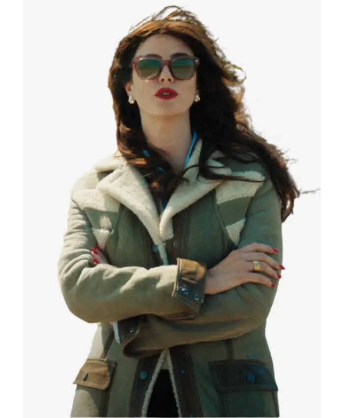 The Gentlemen S02 Kaya Scodelario Shearling Long Coat