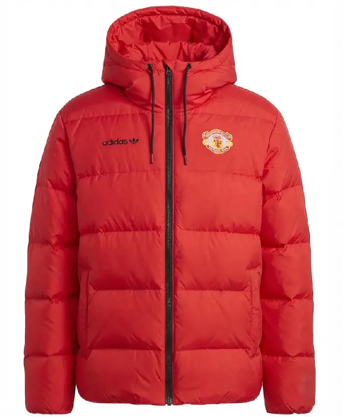 Manchester United Football Club Adidas Red Puffer Jacket