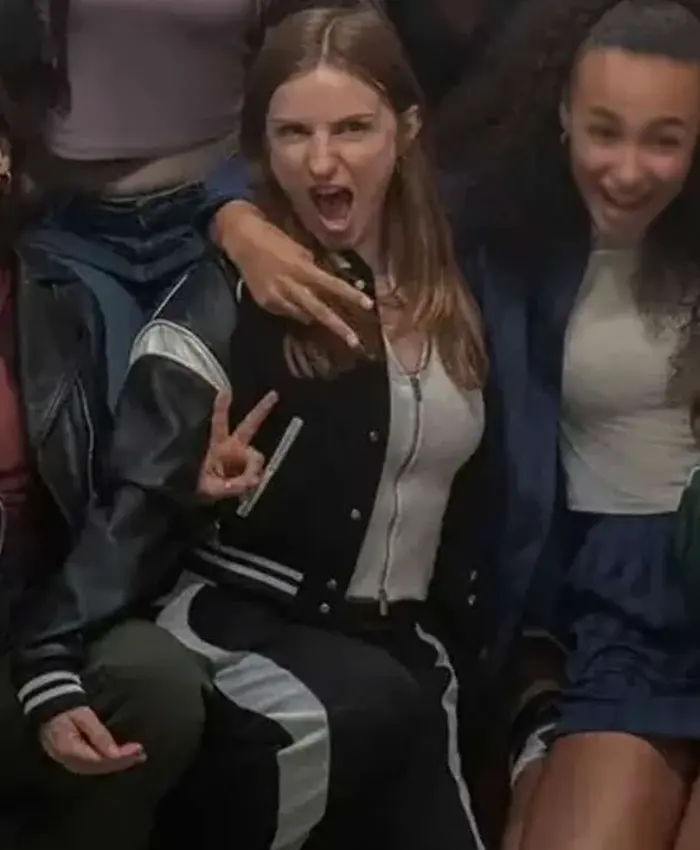 Ted Lasso S04 Lizzie Davis Black Varsity Jacket