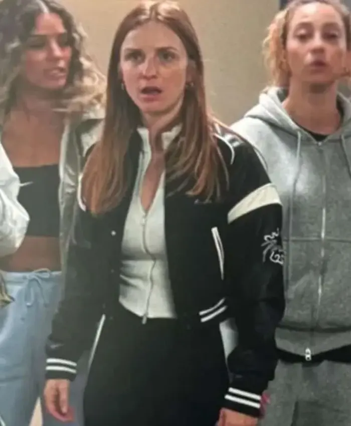 Ted Lasso S04 Lizzie Davis Black Varsity Jacket