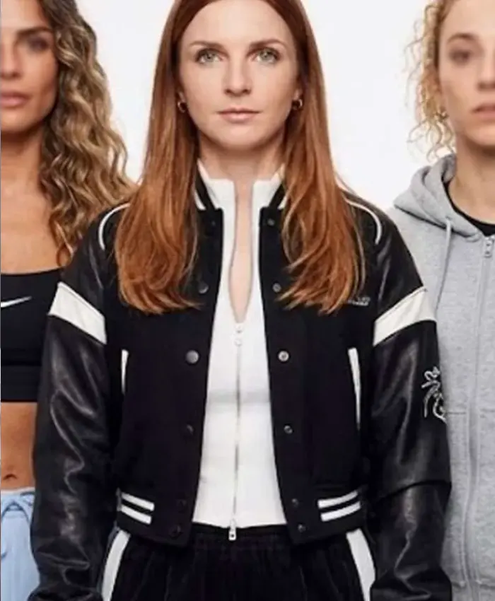 Ted Lasso S04 Lizzie Davis Black Varsity Jacket