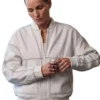 Ted Lasso S04 Jude Mack White Bomber Jacket