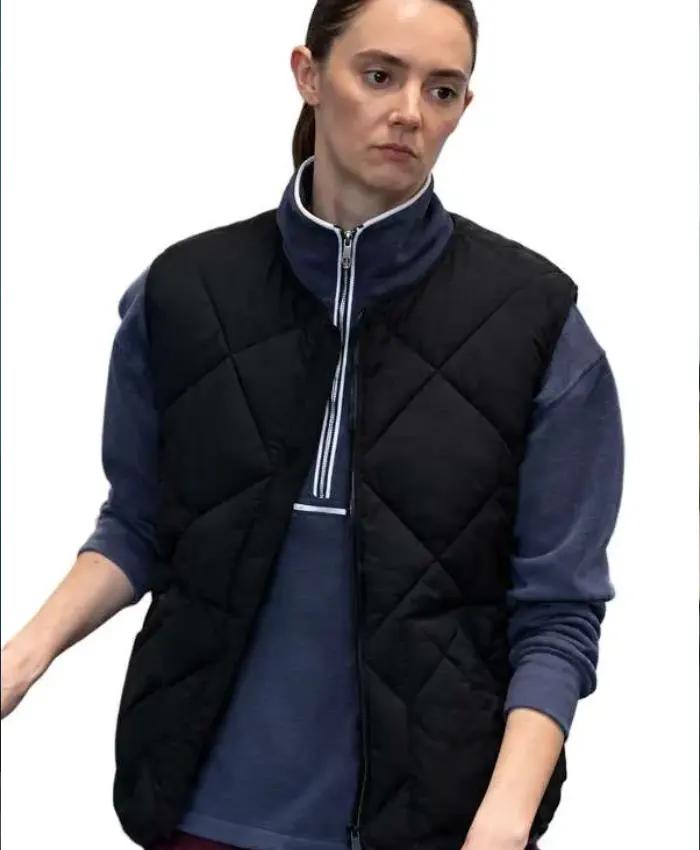 Ted Lasso S04 Alice Chilton Black Quilted Vest