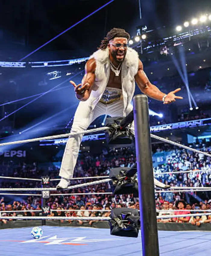 WWE Trick Williams Fur Leather Vest