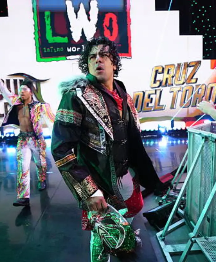 Joaquin Wilde Triplemania 34 Night 1 Blazer Coat