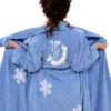 Fran Drescher The Nanny Blue Snowflake Bathrobe