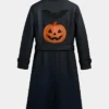 Halloween Leather Trench Coat