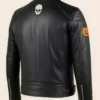 Halloween Black Leather Biker Jacket
