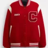 Coach Red Varsity Jacket For Men and Women 