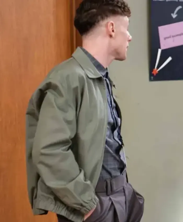 Abbott Elementary Jacob Hill Green Cotton Jacket